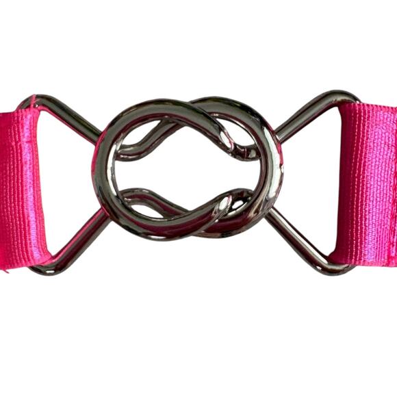 Y2K Neon Pink Lace Sheer Bralette One Size Triangle Barbiecore Loungewear Rave - Picture 4 of 7